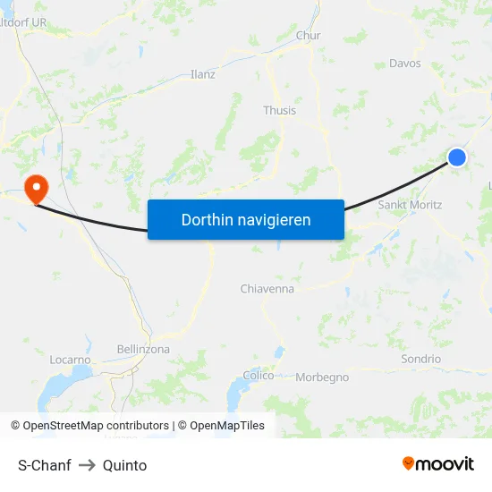 S-Chanf to Quinto map