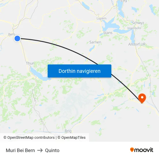 Muri Bei Bern to Quinto map