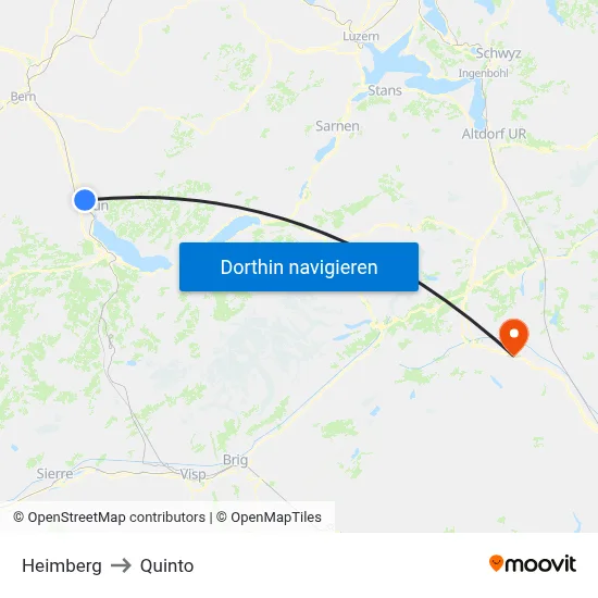 Heimberg to Quinto map