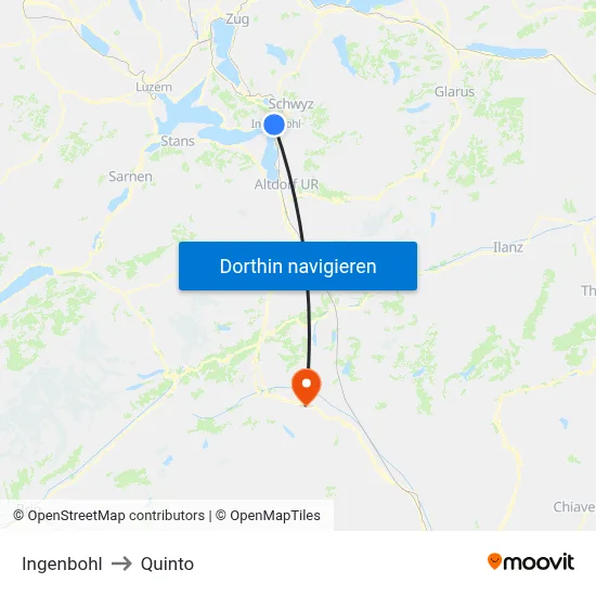 Ingenbohl to Quinto map