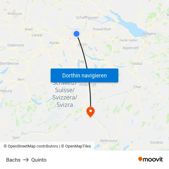 Bachs to Quinto map