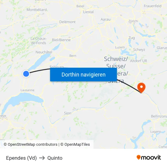 Ependes (Vd) to Quinto map