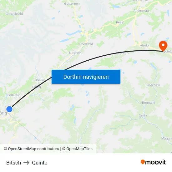 Bitsch to Quinto map