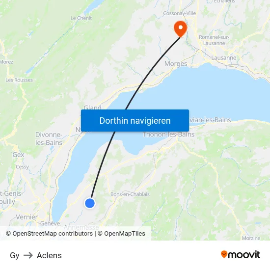 Gy to Aclens map