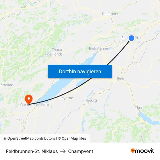 Feldbrunnen-St. Niklaus to Champvent map
