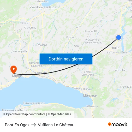 Pont-En-Ogoz to Vufflens-Le-Château map