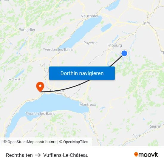 Rechthalten to Vufflens-Le-Château map