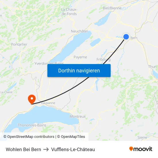Wohlen Bei Bern to Vufflens-Le-Château map