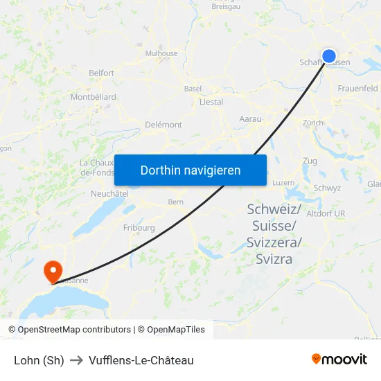 Lohn (Sh) to Vufflens-Le-Château map