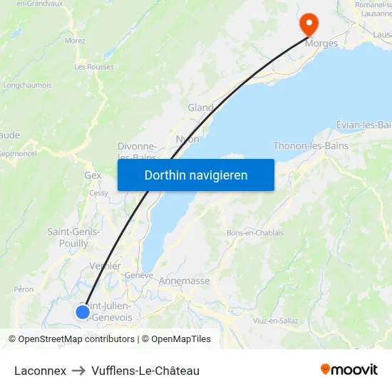 Laconnex to Vufflens-Le-Château map