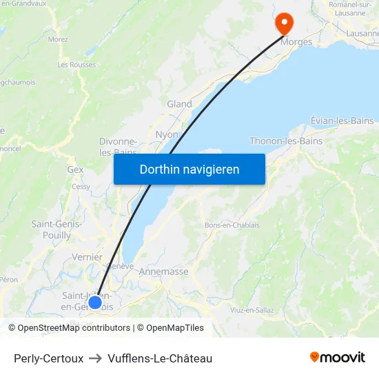 Perly-Certoux to Vufflens-Le-Château map