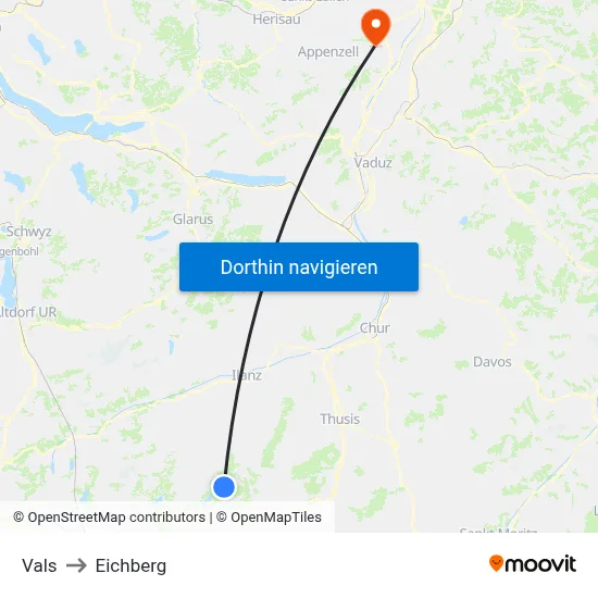 Vals to Eichberg map