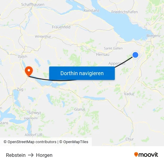 Rebstein to Horgen map