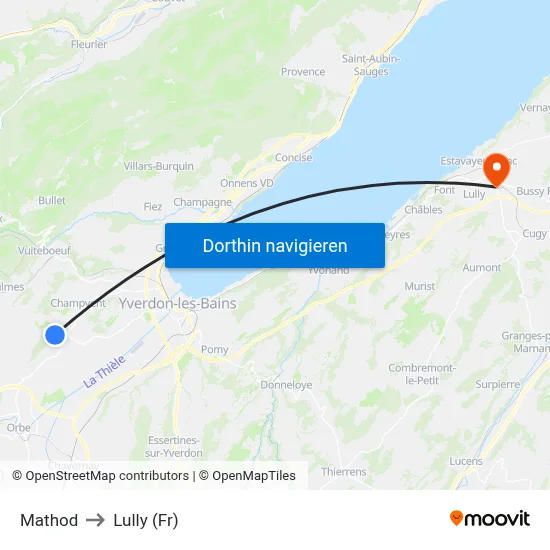 Mathod to Lully (Fr) map