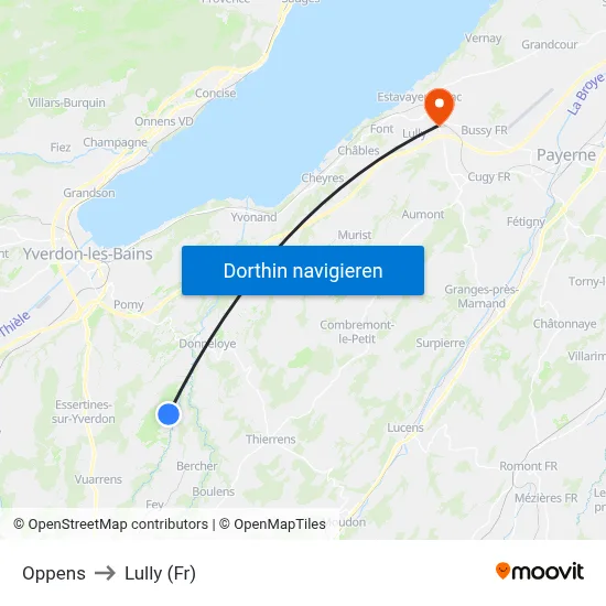 Oppens to Lully (Fr) map