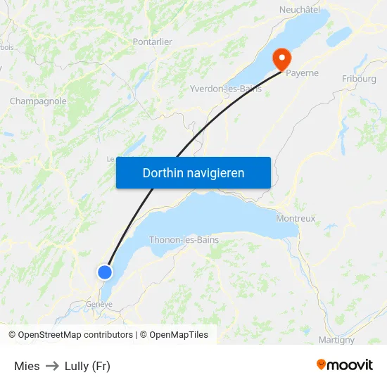Mies to Lully (Fr) map