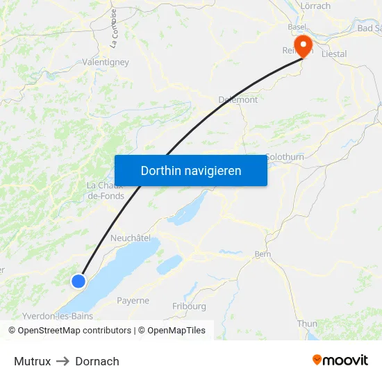 Mutrux to Dornach map