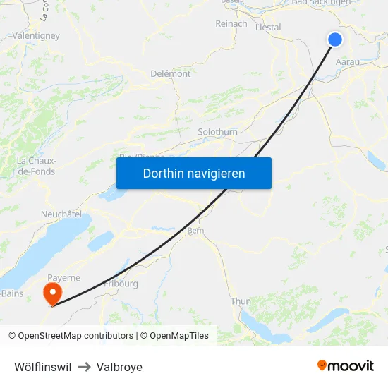 Wölflinswil to Valbroye map