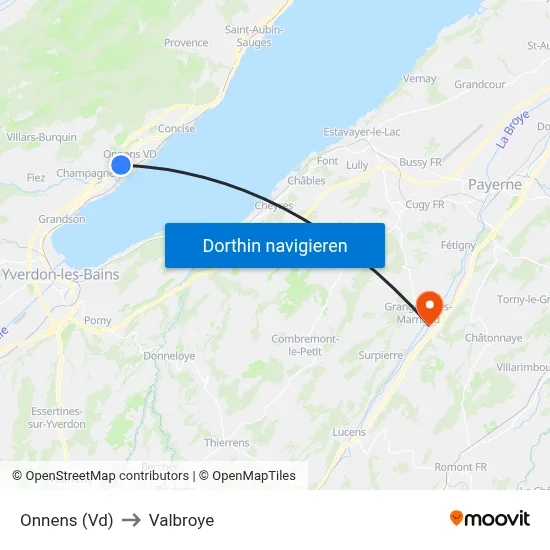 Onnens (Vd) to Valbroye map
