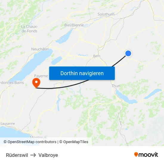 Rüderswil to Valbroye map