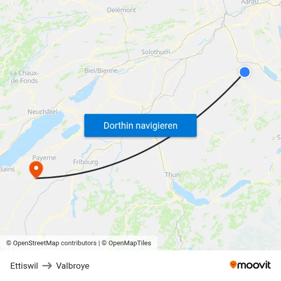 Ettiswil to Valbroye map