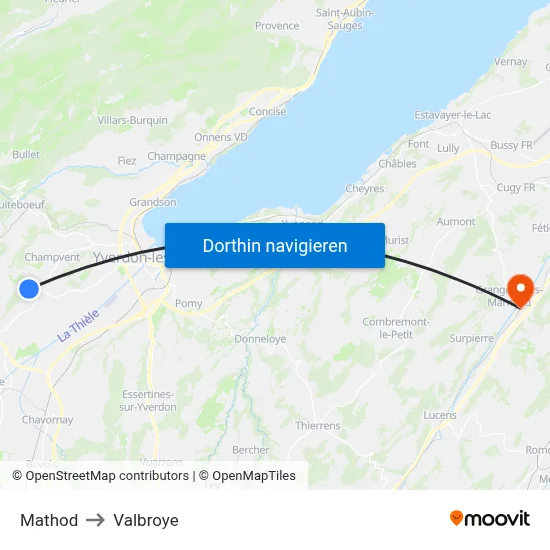 Mathod to Valbroye map