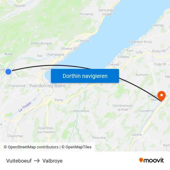 Vuiteboeuf to Valbroye map
