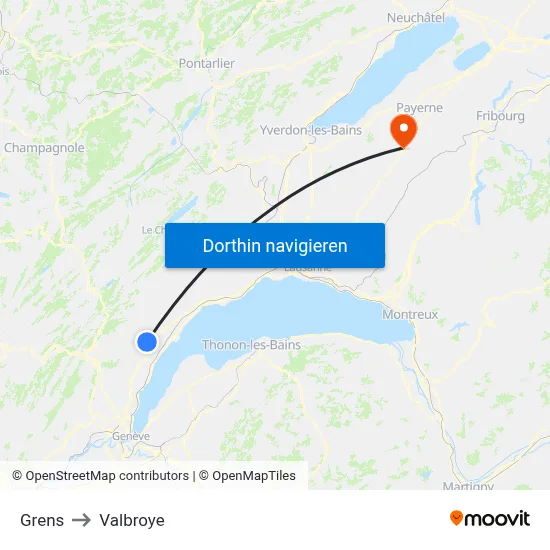 Grens to Valbroye map