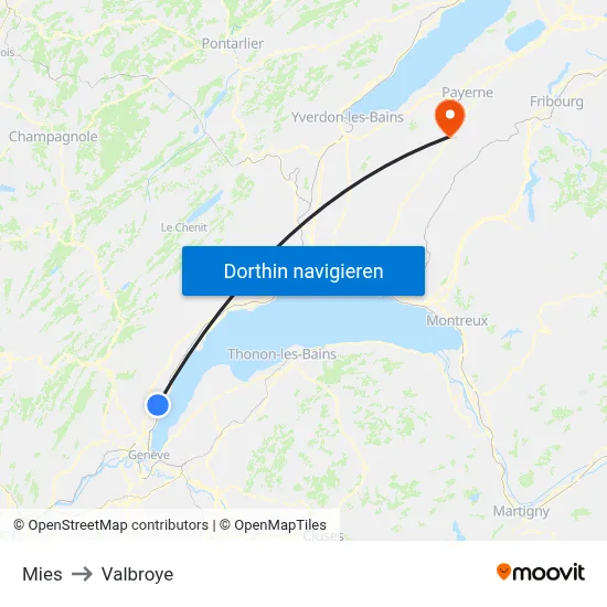 Mies to Valbroye map