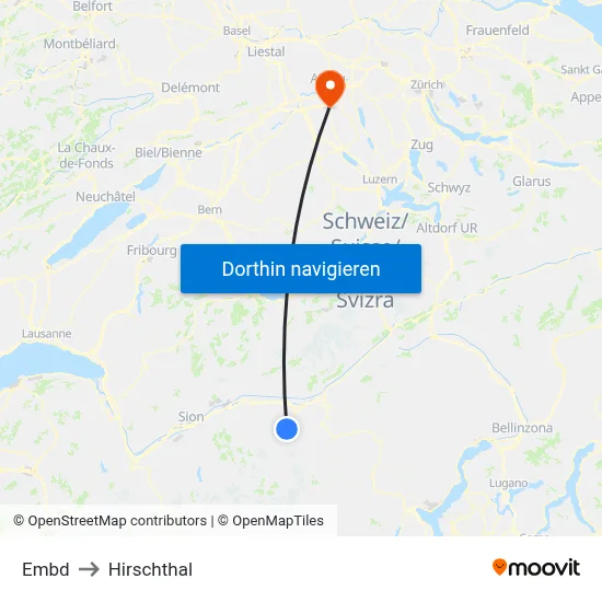 Embd to Hirschthal map
