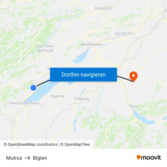 Mutrux to Biglen map
