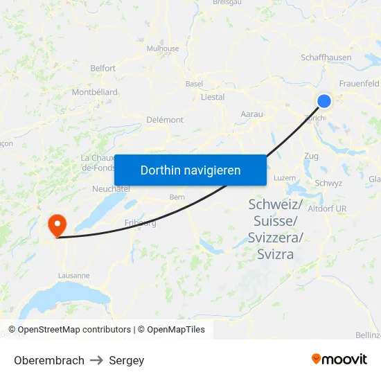 Oberembrach to Sergey map