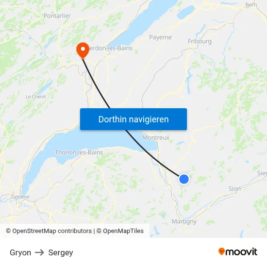 Gryon to Sergey map
