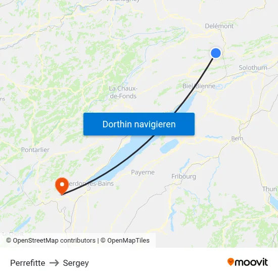 Perrefitte to Sergey map