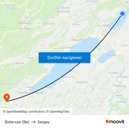 Bielersee (Be) to Sergey map