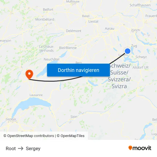 Root to Sergey map