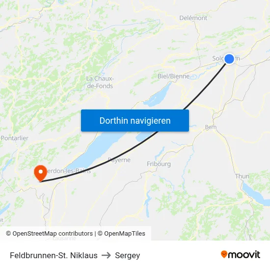 Feldbrunnen-St. Niklaus to Sergey map