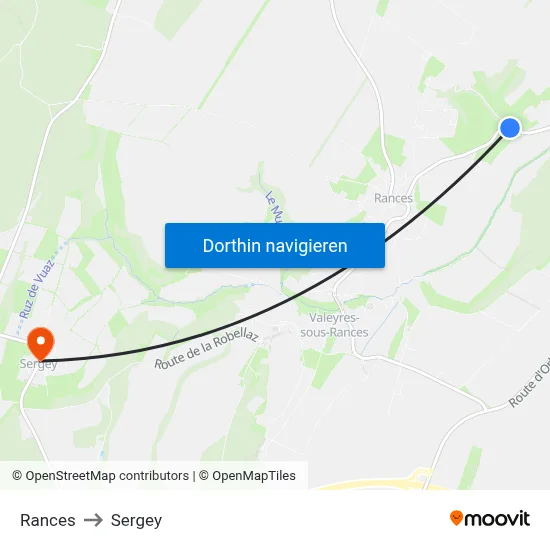 Rances to Sergey map