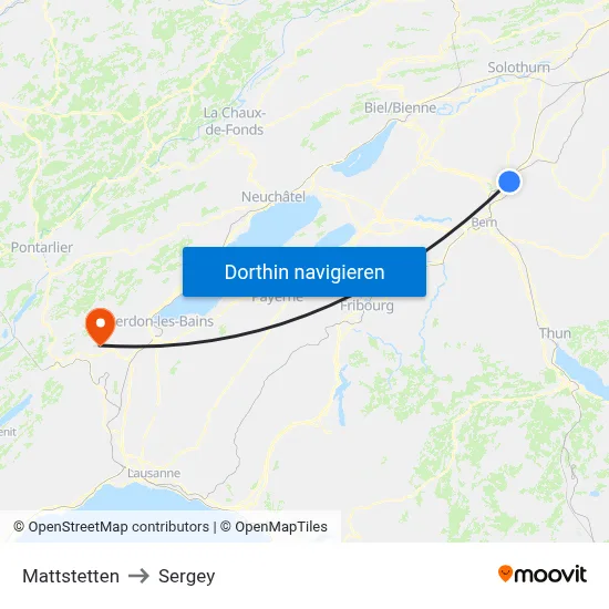 Mattstetten to Sergey map