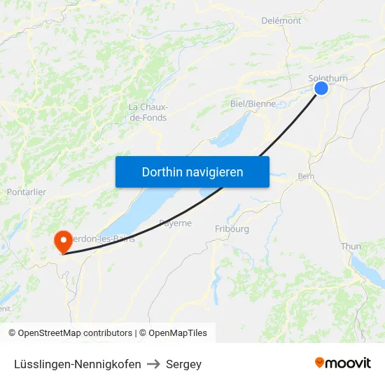 Lüsslingen-Nennigkofen to Sergey map