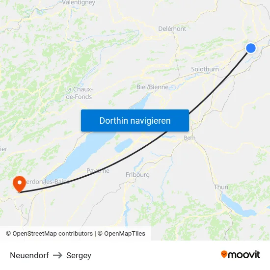Neuendorf to Sergey map