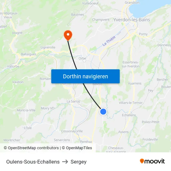Oulens-Sous-Echallens to Sergey map