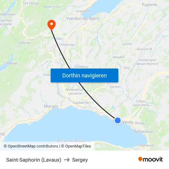Saint-Saphorin (Lavaux) to Sergey map