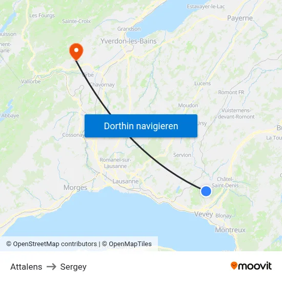 Attalens to Sergey map