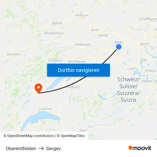 Oberentfelden to Sergey map
