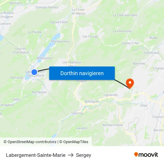 Labergement-Sainte-Marie to Sergey map
