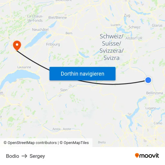 Bodio to Sergey map