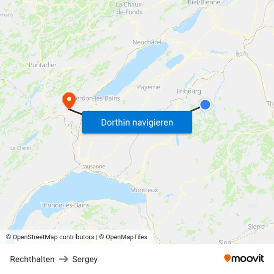 Rechthalten to Sergey map