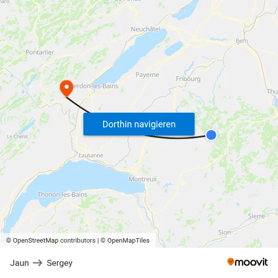 Jaun to Sergey map