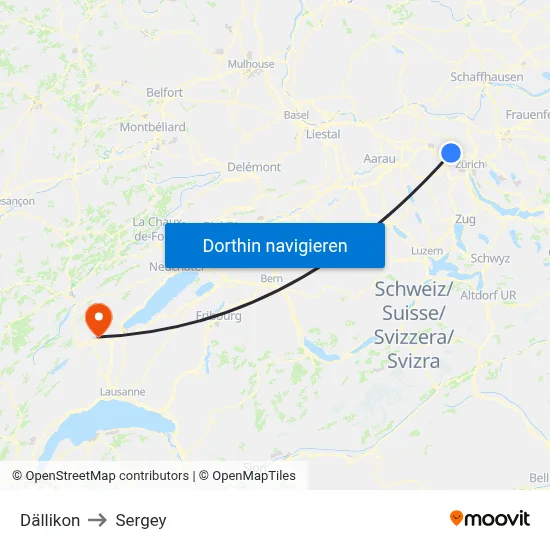 Dällikon to Sergey map